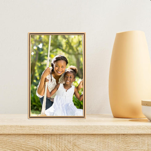 Lawrence Frames 670046 4x6 Gold Metal Picture Frame