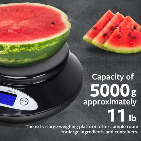 Smart Weigh Food Kitchen Scale with Bowl, 11lb x 0.1oz, Digital Weight Scale for Baking
