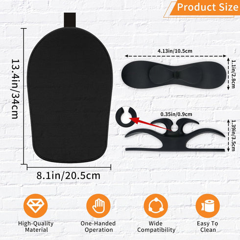 Mixer Slider Mat for Kitchenaid Stand Mixer, Bendable Cord Organizer for KitchenAid 4.5-5 Qt Appliances (Black)