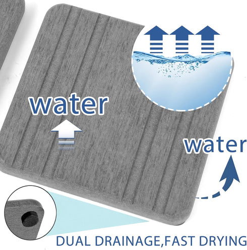 Lyxel 3PCS Countertop Counter Trays,8 4inch 4 4inch Water Absorbing Stone Tray, DryingNeat Diatomite Stone Sink Tray