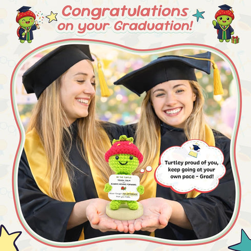Teen Girl Gifts Trendy Stuff Graduation Gifts, Strawberry Turtle Crochet Be The Turtle Positive Crochet Animals