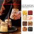 FANTESTICRYAN Airtight Glass Coffee Nuts Canister with Bamboo Lid, Decorative Container 700ml, 23 FL OZ