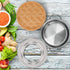 Bamboo Steamer Ring Adapter for 8" to 13" Bamboo Steamer Basket, Stainless Steel Steaming Ring for Dumplings and Veggies