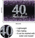 HAMIGAR 6x4ft Happy 40th Birthday Banner Backdrop, 40 & Fabulous Birthday Decorations for Women