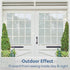 rabbitgoo Window Privacy Film, Non-Adhesive Frosted Glass Window Film for Bathroom, Matte White 35.4" x 78.7"