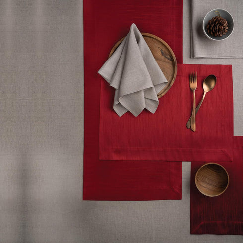 14 48 Inch 48 inch 100% D'Moksha Homes Red Table Runner x - Vegan Silk, Elegant Red Silk Table Runner - Machine