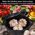 Cast Iron Garlic Roaster for Kitchen Grill Oven, Indoor or Outdoor BBQ Grill Garlic Tools, Garlic Baker