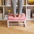YD-JD139P Aibiju Small Footstool, Rectangle Ottoman with Faux Leather Padded Seat, Change Shoes Bench, Sofa Footrest