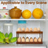 2 Countertop, 36 Wooden Double Layer Egg Holder - Farmhouse Kitchen Acacia Egg Tray Organizer - Tier Fresh Egg Storage