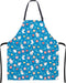 KOPY Cat Apron for Women - Cute Waterproof Apron with Pockets for Kitchen, Cooking, Grooming, Gardening, Colorful Fun