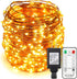 ER CHEN Fairy Lights Plug in, 8 Modes Dimmable Waterproof 165 Ft
