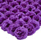 Bright Creations 50 Pack Purple Roses Artificial Flowers Bulk, 3 Inch Stemless Fake Silk for Wedding Decorations