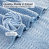 8 Set-2 Sheets,2 Towels,4 Washcloths-600GSM Piece Oversized Blue Bath Towel Extra Large Bath Towel Hand Soft Highly
