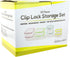 Southern Homewares 16-Piece Clip Lock Food Storage Container Set - Airtight, Microwave & Dishwasher Safe Kitchen Boxes