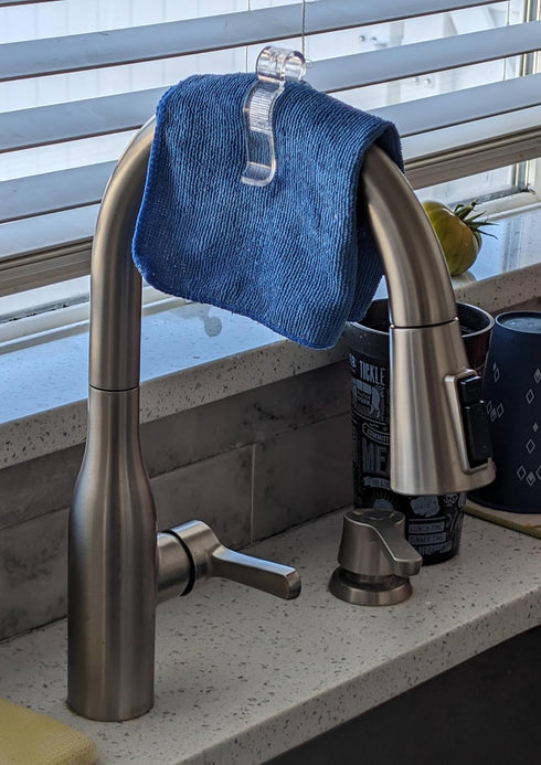 Towel Clip 3-Pack - No Fuss Hand-Towel Clip for Kitchen or Bathroom