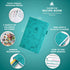 Clever Fox Recipe Book - Make Your Own Family Cookbook & Blank Recipe Notebook Organizer, Empty Cooking Journal to write in recipes, A5, stores 60 recipes, Turquoise by Clever Fox
