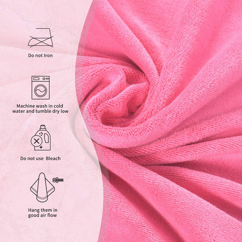 MERRY HOME Microfiber Bath Towel, 27” x 55”, 6 Pack Ultra Soft & Absorbent Quick Dry Bath Towels