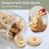 4-Pack Lids,16 OZ POIKSHARK Overnight Oats Containers with Wide Mouth Glass Jars with Airtight Lids, Mason Jars Glass