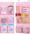 KIMBORA 2 Packs Small Baby Hanging Shoe Organizer Over the Door/Wall with Clear Mesh Pocket for Toddler Girl Bedroom