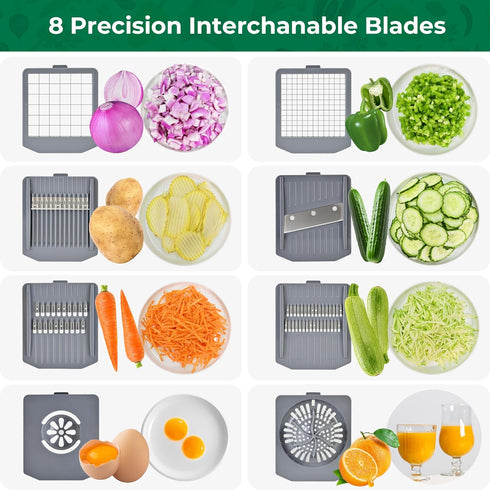 Slicer,6 Essentials(10 1, SUSTEAS Vegetable Chopper Mandoline Blade Pro Food Chopper, Onion Potato Dicer, Veggie Cutter
