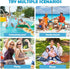 YARNOW Inflatable Cooler, 4PCS Ice Serving Bar Coolers for Parties, Transparent Buffet Server Tray for Indoor Outdoor
