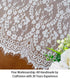 ShinyBeauty 30x120-Inch White Lace Table Runner, Vintage Lace Table Cover, Rustic Floral Embroidered Table Linen