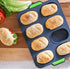 Mini Baguette Baking Tray, Non-Stick Silicone French Bread Baking Mould, DIY 8 Loave Baguette Mold Loaf Pan