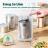 BELLA Electric Can Opener and Knife Sharpener, Multifunctional Jar and Bottle Opener with Removable Cutting Lever and Cord Storage, Stainless Steel Blade, White by BELLA