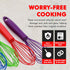 Chef Craft Premium Silicone Wire Cooking Whisk, 10.5 Inch, Purple