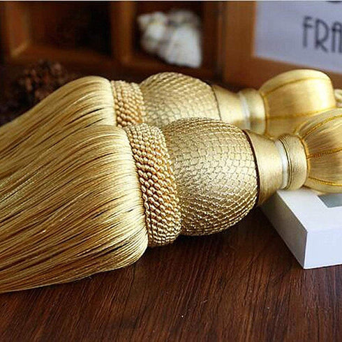 Selling Wonderful Curtain Holdbacks, Decorative Braided Buckle Fastener Accessories for Window Drapery, Set of 2 (Gold)