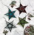 Zings & Thingz Beautiful Hanging Star Candle Lantern, 9.5" Tall, Clear Glass