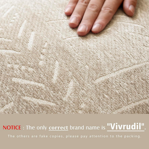 vivrudil 1818 Inch, Set 2, Home Dcor Decorative Boho Accent Chenille Throw Pillow Covers Textured Neutral Cushion