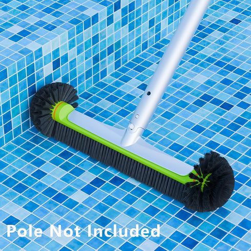 Swimming Sepetrel Pool Brush Head for Cleaning Walls,Heavy Duty Inground/Above Ground Pool Round Scrub Brushes