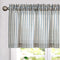 Vangao 16 Inch Kitchen Valance Linen Stripe Short Curtain, Farmhouse Country Rustic Light Filtering Topper