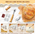HASHMUST 33 9'' 10" Pcs Sourdough Starter Kit, Sourdough Bread Baking Supplies, Round & Oval Cotton Rope Banneton Bread