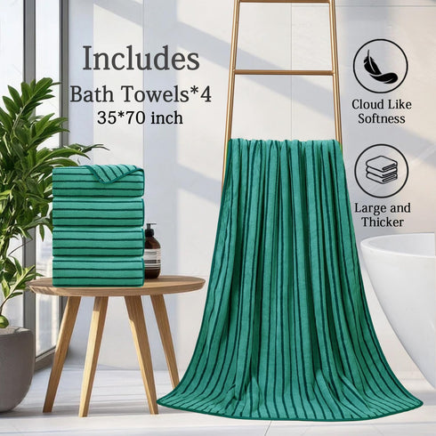 Towels,8 Pack Set Sheets-2 2 4 Mistyrose Bath Large Bath Towels Super Absorbent Microfiber Bath Oversized Bath Sheets