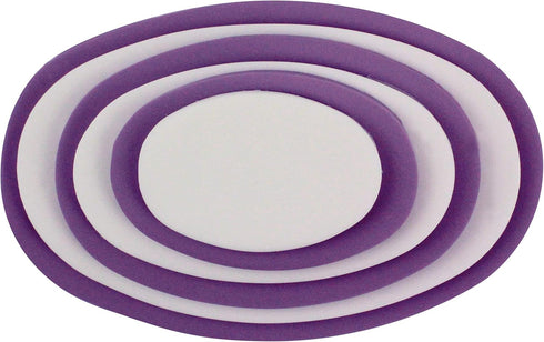 PME Oval Cutters for Cake Decorating, Set of 6, White