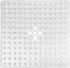 Yimobra Non Slip Shower Stall Mat, 21x21 Inch, Soft Square Bath Mat with Suction Cups and Drain Holes