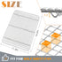 Cooling Rack Set of 2, E-far 1/2 Sheet Baking Racks for Oven Cooking Roasting Grilling, Stainless Steel 16.6” x 11.6” Wire Rack for Cookie Cake Bacon Meat Resting, Non-toxic Metal & Dishwasher Safe