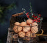 Countertop TAIANLE. Farmhouse Wire Egg Basket for Gathering Fresh Eggs with Handle, Round Metal Egg Collecting Basket