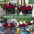 6 Pack 8 Red,30" 96") Foot Picnic Table Cover Fitted Elastic Tablecloth for Rectangle Tables Waterproof Stretch