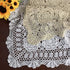 Hetao 100% 19 Inch Cotton Handmade Crochet Square Tablecloth Doilies Lace Table Covers,White