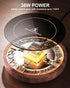 36W 3-Temp Settings SWEETFULL Coffee Mug Warmer, Electric Cup Warmer for Desk with Advanced Temperature-Controlled