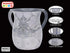 Stainless Steel Netilat Yadayim Cup, Grey Stone Painted Design, Judaica Gift Collection