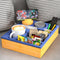 Couch Cup Holder Tray - Silicone Beach Caddy with Cup Holder, Sofa and Bed Drink Holder, Blue
