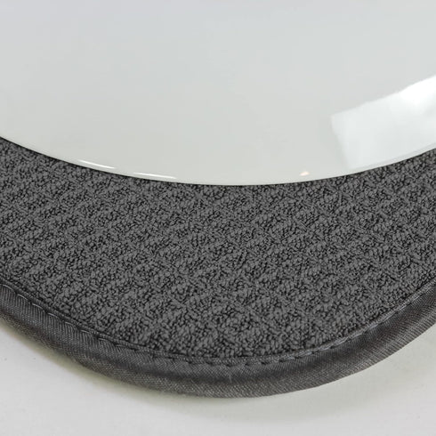 S&T INC. Highly Absorbent Microfiber Dish Drying Mat Value Pack, Large 16" x 18", Charcoal Grey, 2 Pack