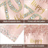 70th Birthday Door Banner Decorations - Pink Rose Gold Happy 70th Birthday Poster Sign for Party Supplies