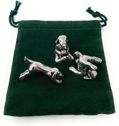 Basic Spirit Yoga Dogs Pewter Figurines - Dogs in Yoga Poses