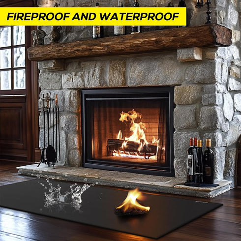 42x24 inches Hearth Rugs for Fireplaces Fire Resistant Mat, Fireproof Fireplace Mat Hearth Area Rug, Hearth Pad