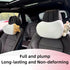 UINSUE 2PCS Cute Car Headrest Pillow Bear Bunny Car Seat Neck Pillow Memory Foam Neck Support Cushions for Comfortable